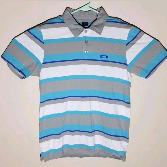 Oakley Other - Oakley Mens Small Polo Shirt Blue Short Sleeve